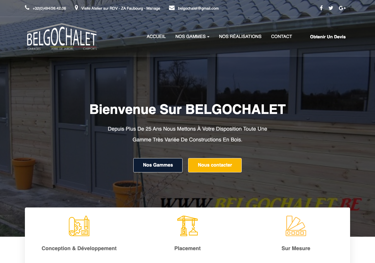 Capture du site BelgoChalet
