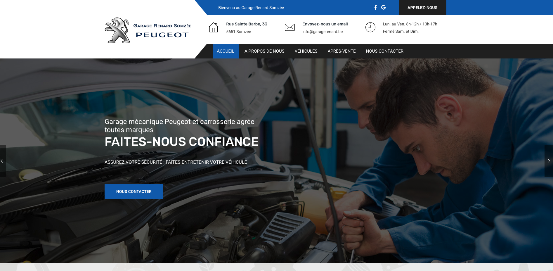 Capture du site Garage Renard