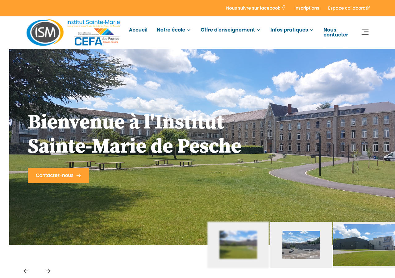 Capture du site ISM Couvin