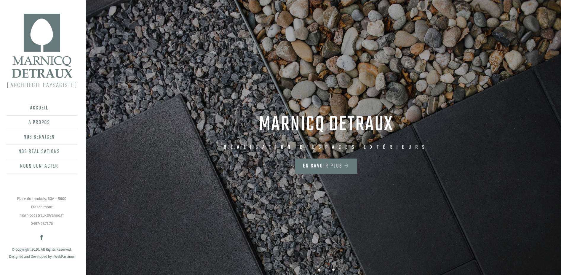 Capture du site Marnicq Detraux