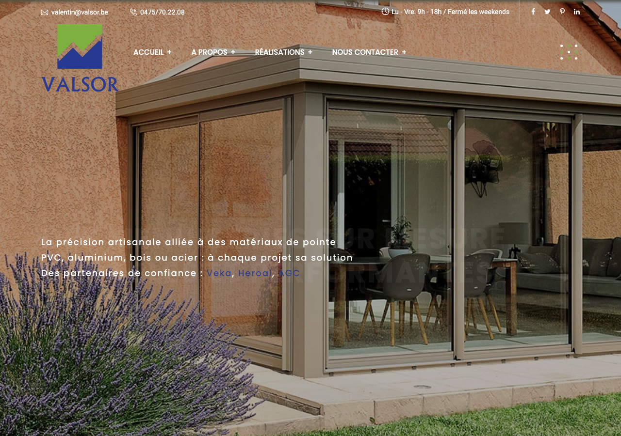 Capture du site Valsor